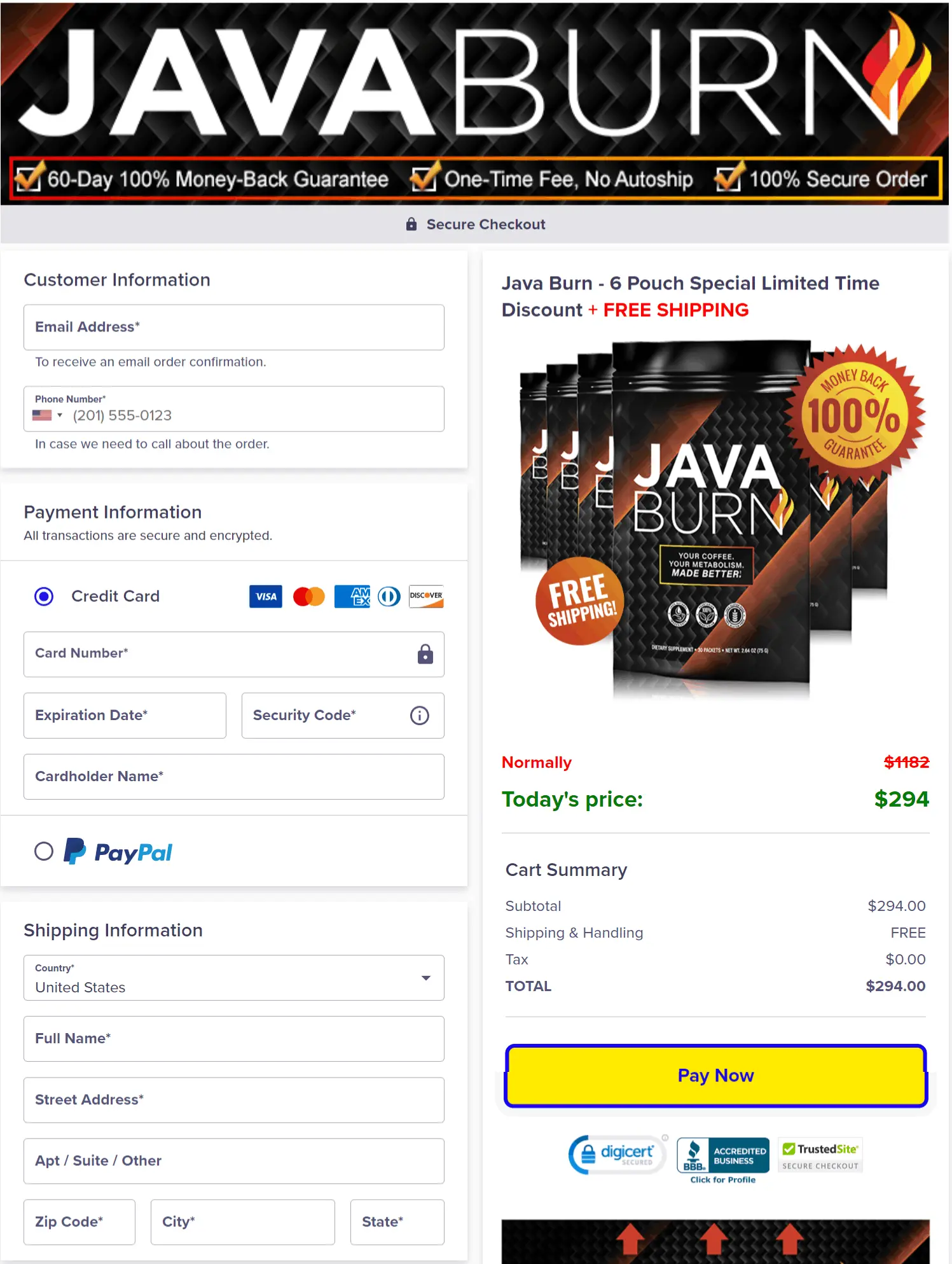 Java Burn buy now